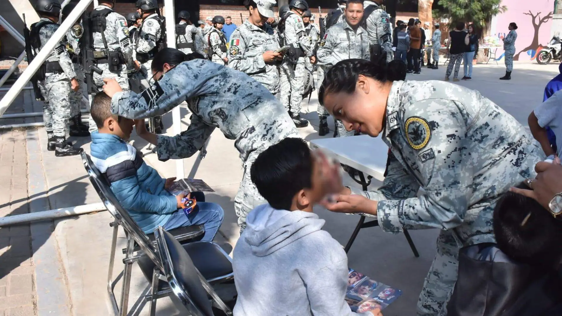 Guardia Nacional convive con niños de la Villa Infantil en Irapuato  (2)